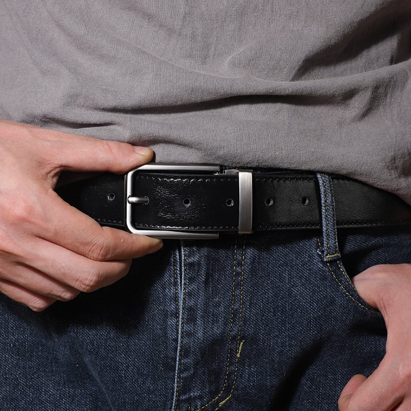 Колан от PU кожа с пряжка с игла от сплав – винтидж стил Хонг Конг, френско ретро – пролет 2024