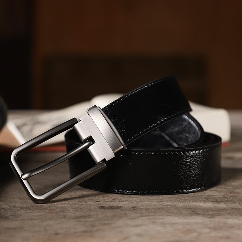 Колан от PU кожа с пряжка с игла от сплав – винтидж стил Хонг Конг, френско ретро – пролет 2024