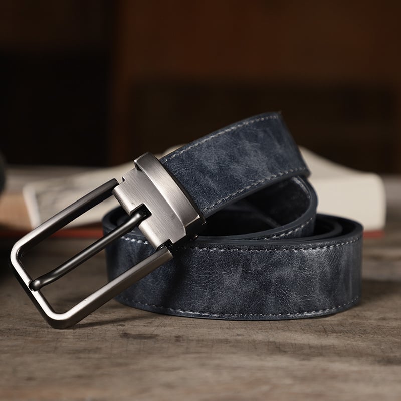 Колан от PU кожа с пряжка с игла от сплав – винтидж стил Хонг Конг, френско ретро – пролет 2024