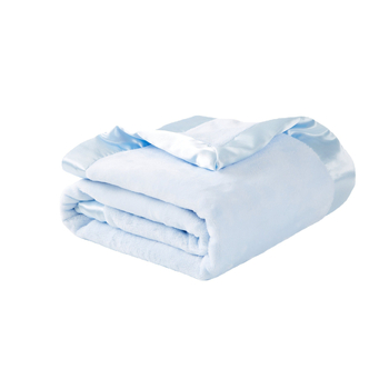 Ai Kexin фланелено бебешко одеяло със сатенен кант, 200–300 г, персонализируемо