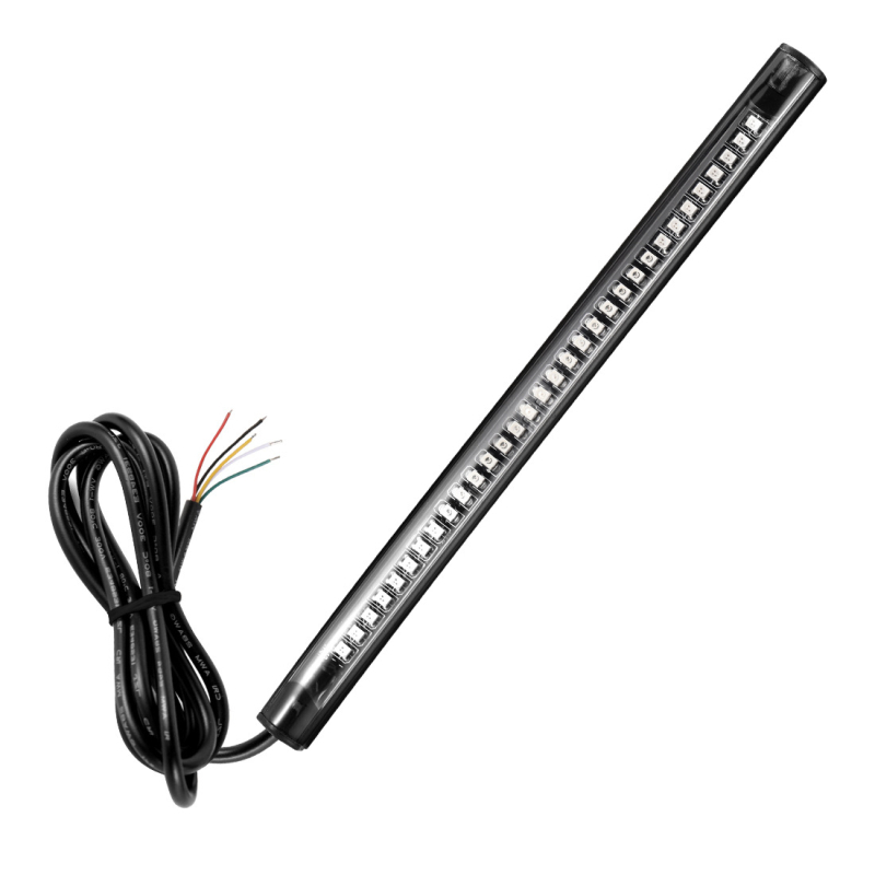 32-LED svjetlosni trak za motocikl sa sustavom kočenja i pokazivačem smjera, model 101209, 12V