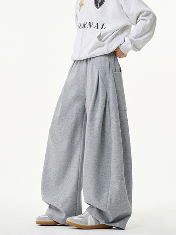 Muške zimske debeli pamukaste trenirke hlače, visoki struk, ravni kroj, široke nogavice