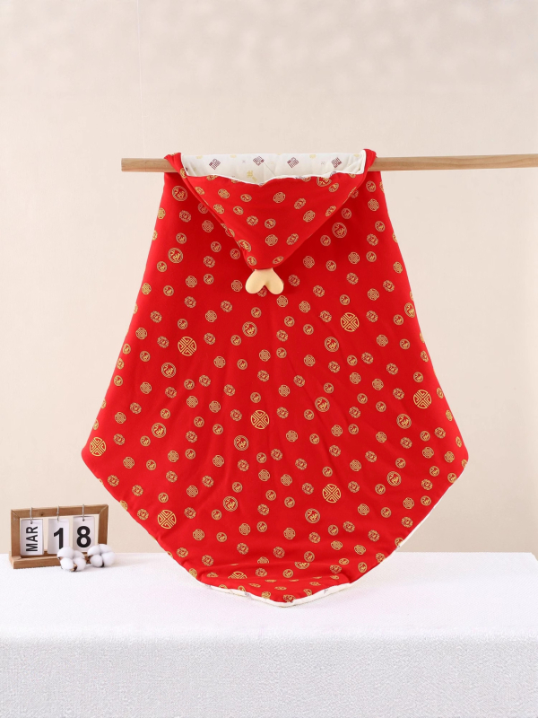 Deka za novorođenčad: 100% pamuk, punilo od pliš pamuka, uzorak cartoon, pogodno za novorođenčad (0-12 mjeseci), proljeće 2025 izdanje