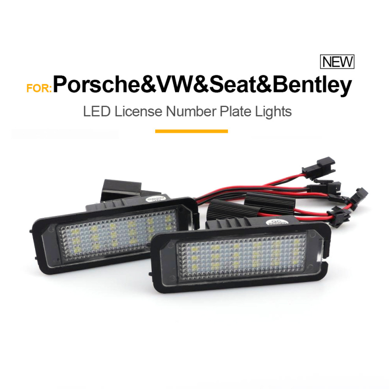 LED svjetlo za registarsku pločicu za Porsche Cayenne, Cayman i 911 s CANBUS – 12V, 2.8–3W, 2835 LED, 6500–7000K, vijek trajanja 20000 h