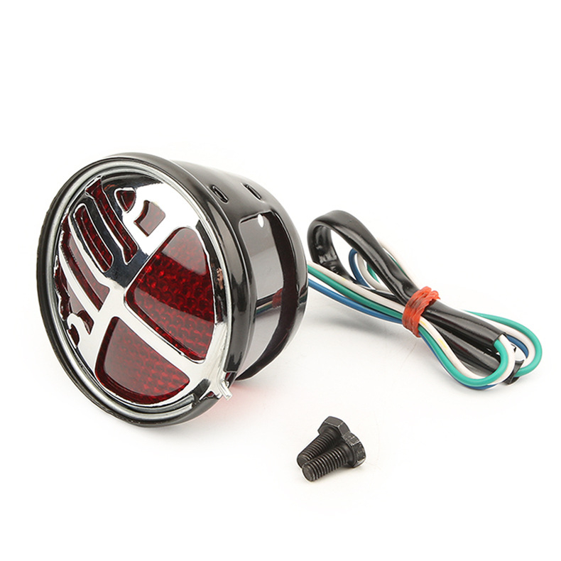 Stražnje svjetlo motocikla STOP – 12V, kružno, 10W, plastično, za 12V jednocilindrične modele