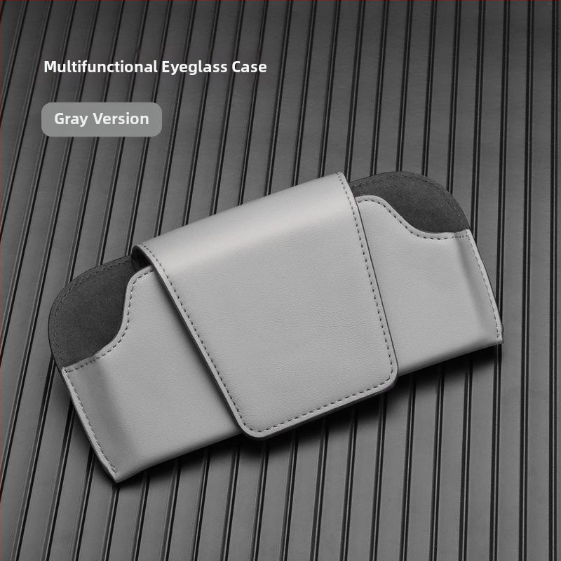 Klip na okuliare do auta – Ultrafilmová koža, organizér pre slnečnú clonu auta, 10-ročná životnosť