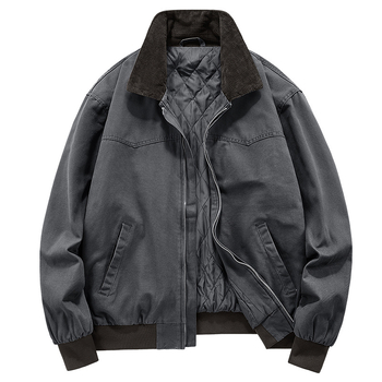 Jakna - Retro američki pilotski stil, široki kroj, vanjski pamuk s poliesterom podstavom, zatvarač na zip