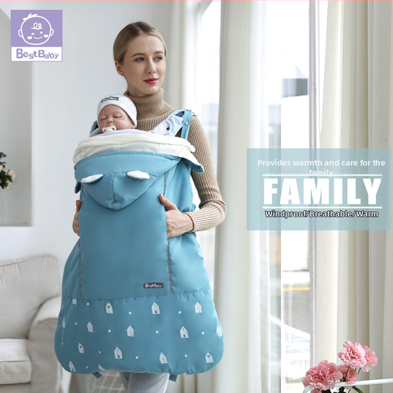 Dječja pelerina od velura, otporna na vjetar i topla za jesen i zimu, za bebe i malu djecu (1–3 godine)