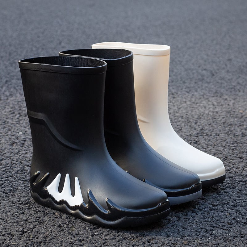 Muške vodootporne PVC čizme s umjetnom vunom unutra, EVA ulošak, mrežasta podstava, srednja visina čizme