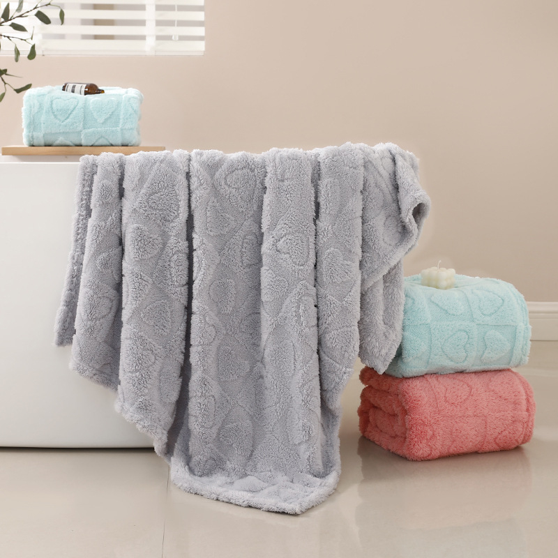 Dječji bath wrap od coral fleece, poliester, težina 200–300 g, pogodno za bebe 1–3 godine