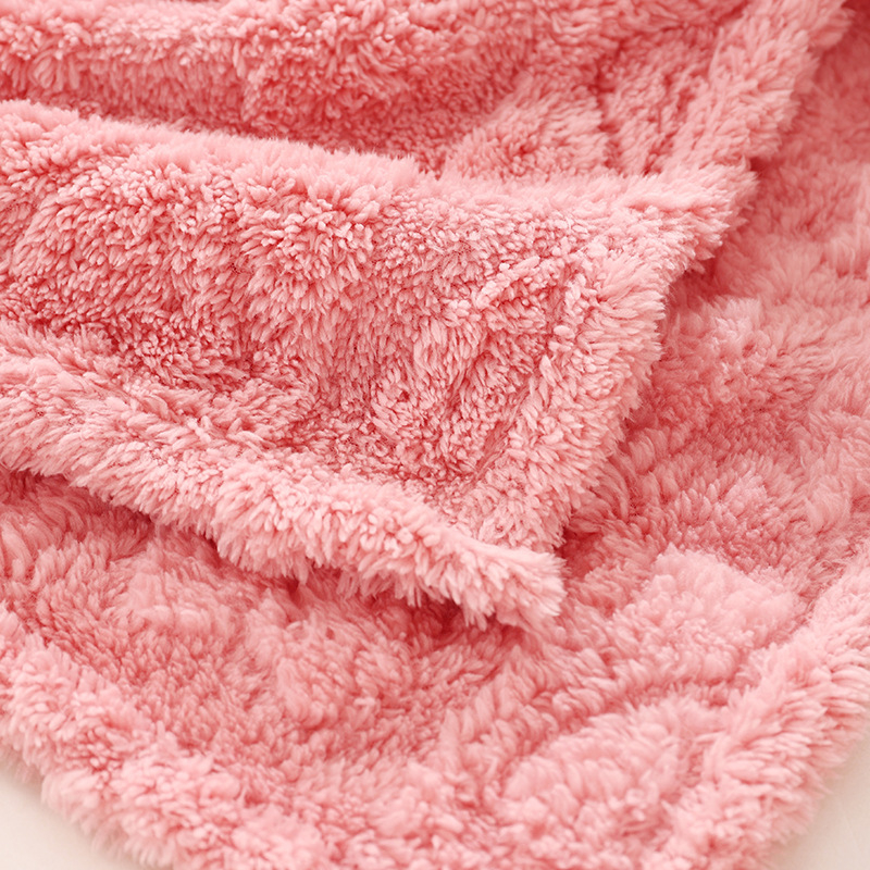 Dječji bath wrap od coral fleece, poliester, težina 200–300 g, pogodno za bebe 1–3 godine