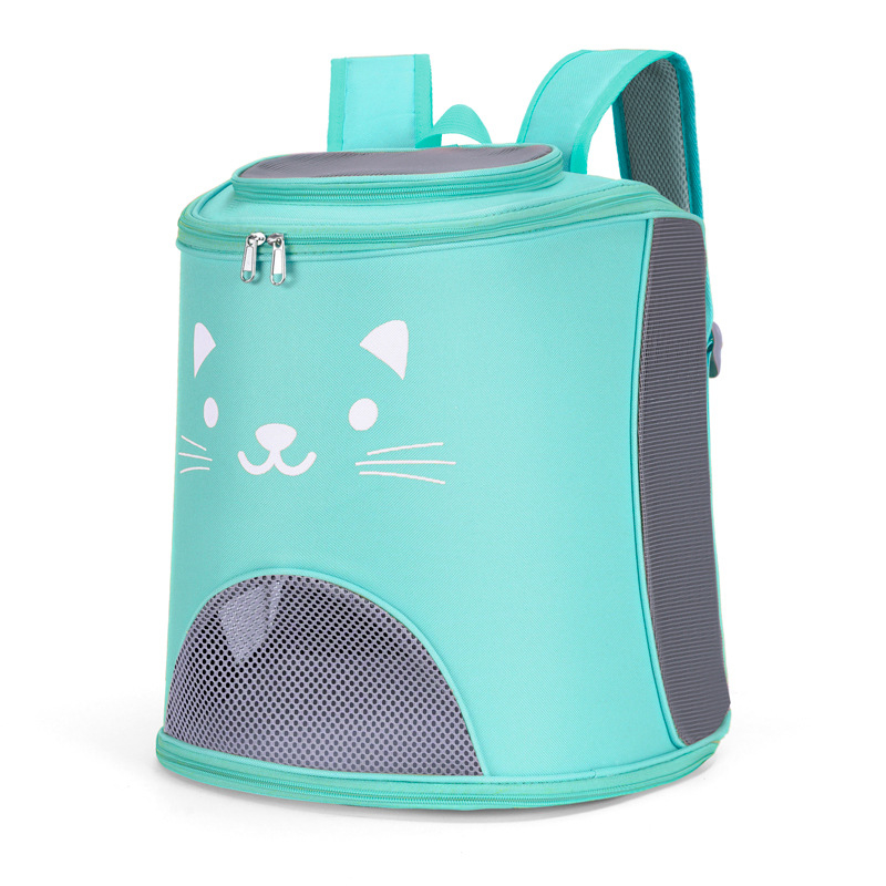 Котешка раница, Оксфорд плат, капацитет 7,5 кг, едноцветен дизайн, чанта за домашни любимци