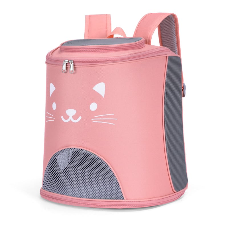 Котешка раница, Оксфорд плат, капацитет 7,5 кг, едноцветен дизайн, чанта за домашни любимци