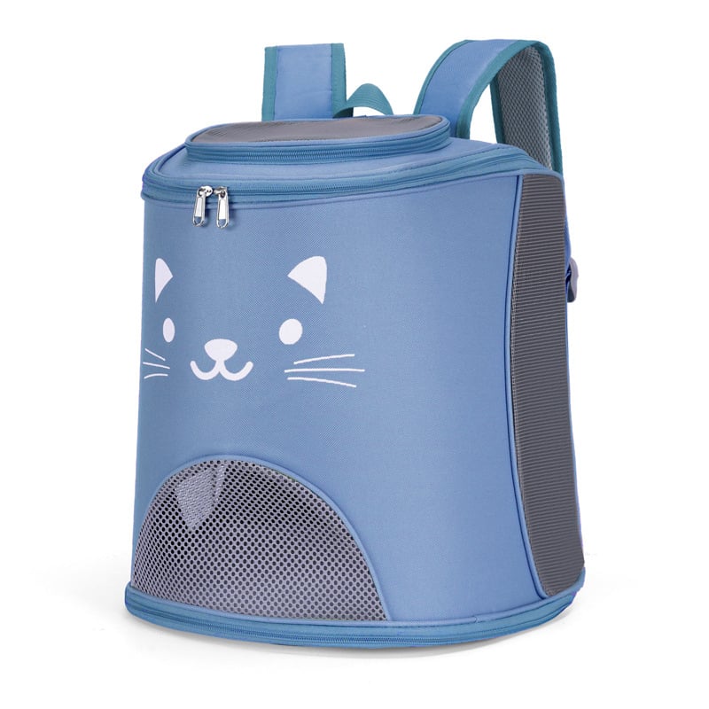 Котешка раница, Оксфорд плат, капацитет 7,5 кг, едноцветен дизайн, чанта за домашни любимци