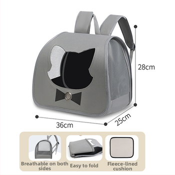 Чанта за котка от Oxford плат, голям обем, дишаща и преносима за разходки, капацитет 13, подходяща за 3–5 кг, средна до мека твърдост