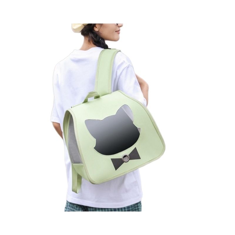 Чанта за котка от Oxford плат, голям обем, дишаща и преносима за разходки, капацитет 13, подходяща за 3–5 кг, средна до мека твърдост