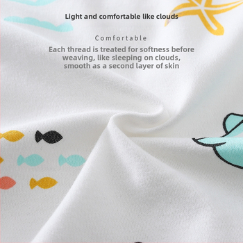 Trostruko podstavljeni dječji swaddle jorgan s motivom leptira, od 100% pamuka, punilo od poliestera, debeo