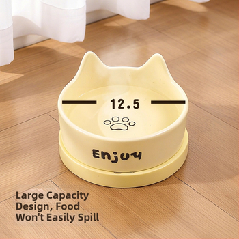 Kerámiás macska vízforrás téli fűtéssel és szigetelt ivóedénnyel