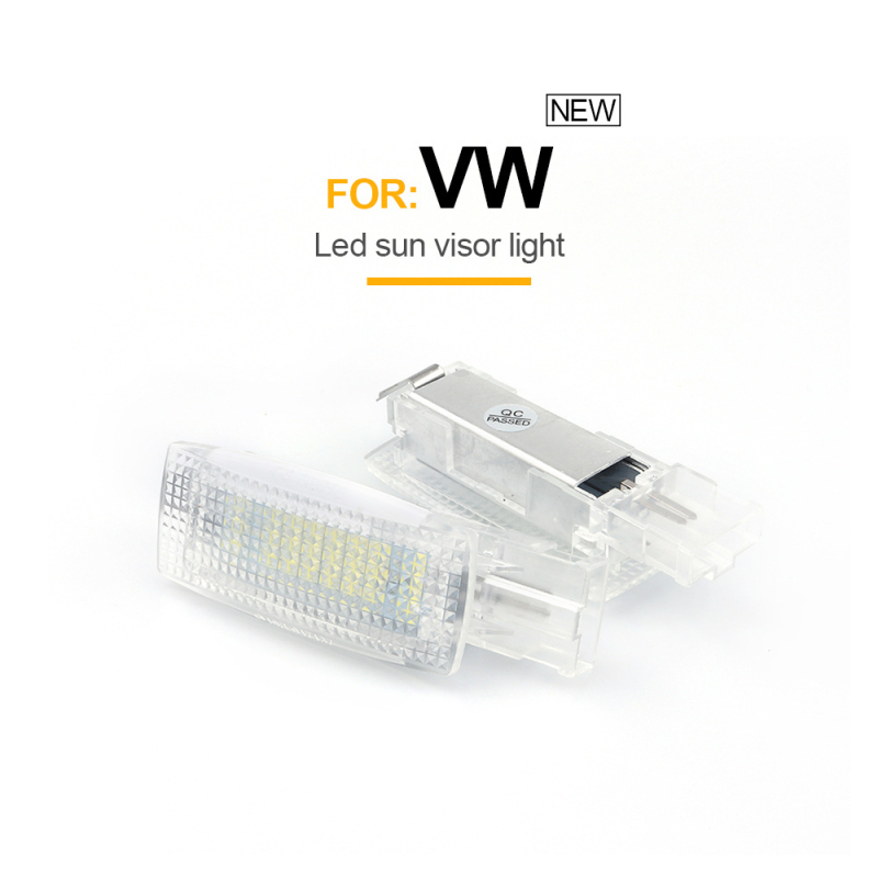 LED svjetlo za sunčevu klonu i svjetlo za šminkanje za VW/Škoda, 12V, 2.8–3W, LED 2835, 6500–7000K, vijek trajanja 20000 h