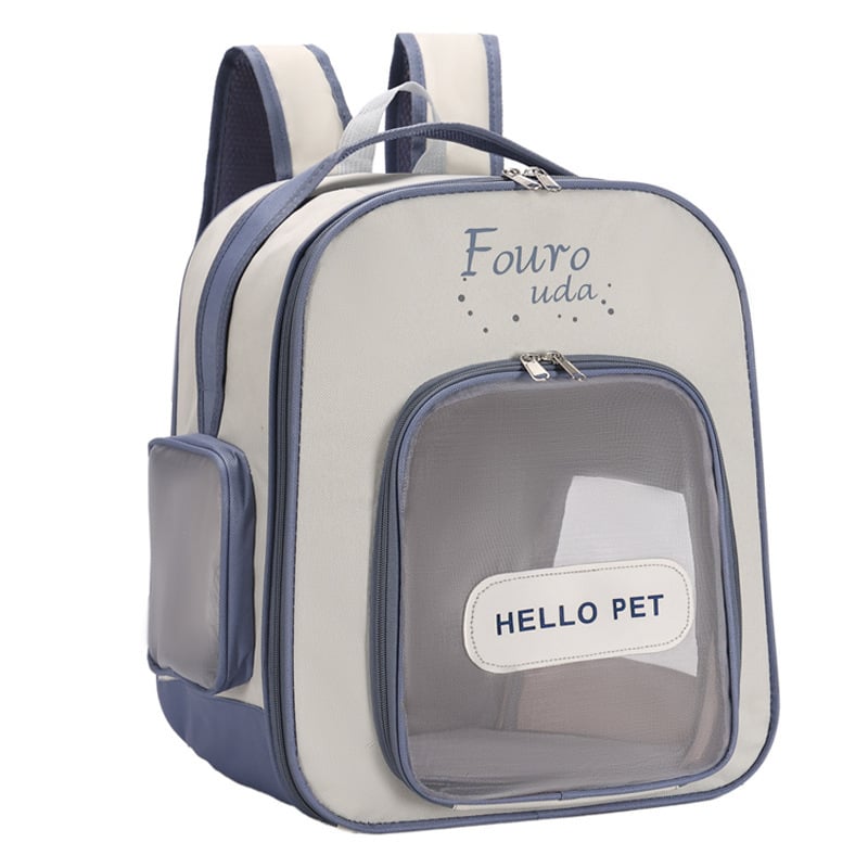 Раница за домашни любимци за котки, Oxford материя, дишаща, подходяща за всички сезони, контрастен принт