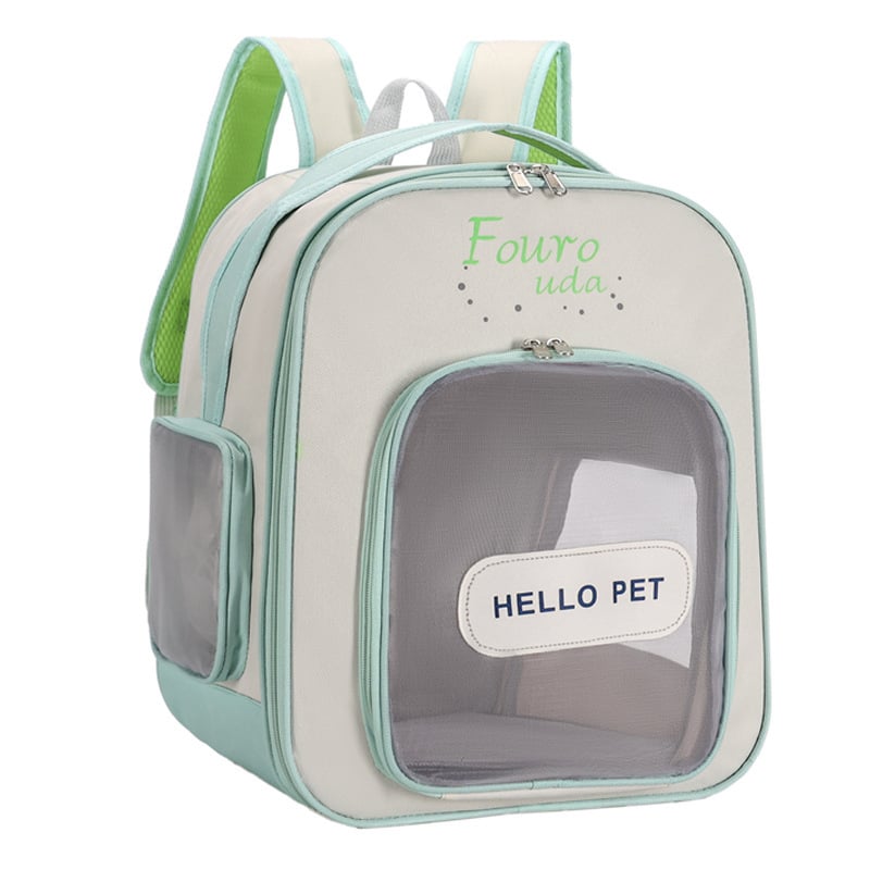 Раница за домашни любимци за котки, Oxford материя, дишаща, подходяща за всички сезони, контрастен принт