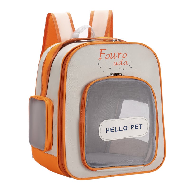 Раница за домашни любимци за котки, Oxford материя, дишаща, подходяща за всички сезони, контрастен принт