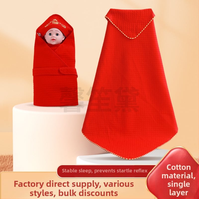 Šal za bebu Leap and Creation — 100% pamuk, četiri sezone upotrebe, jednofarban uzorak, za novorođenčad (0–12 mjeseci)