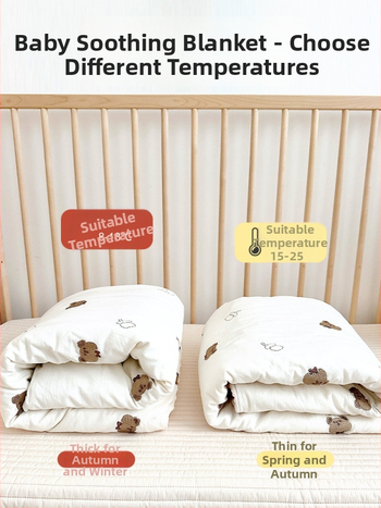 Novorođenački pamučni quilt-swaddle, karikatura motiv, tkanina i punilo od 100% pamučne, za sve sezone