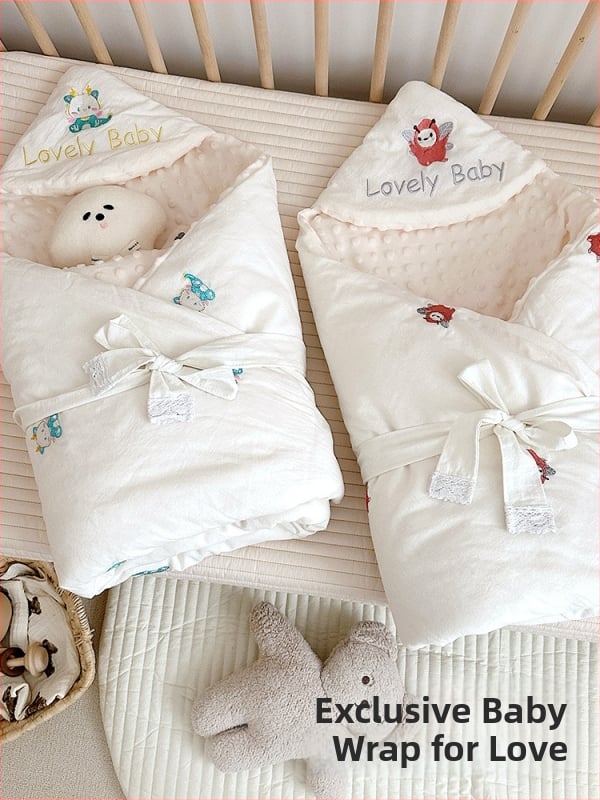 Novorođenački pamučni quilt-swaddle, karikatura motiv, tkanina i punilo od 100% pamučne, za sve sezone