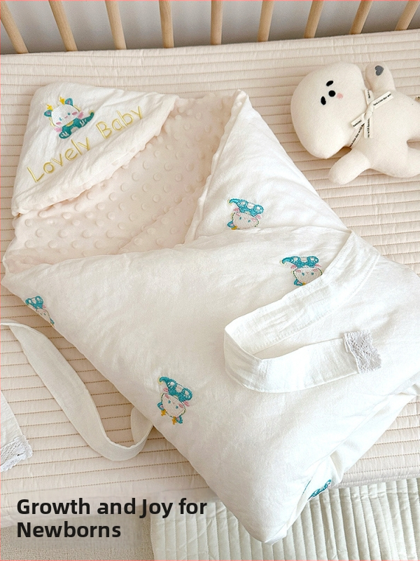 Novorođenački pamučni quilt-swaddle, karikatura motiv, tkanina i punilo od 100% pamučne, za sve sezone