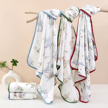 Deka za uvijanje novorođenčadi - 100% pamuk, mekana i prozračna, tanka - motiv životinja