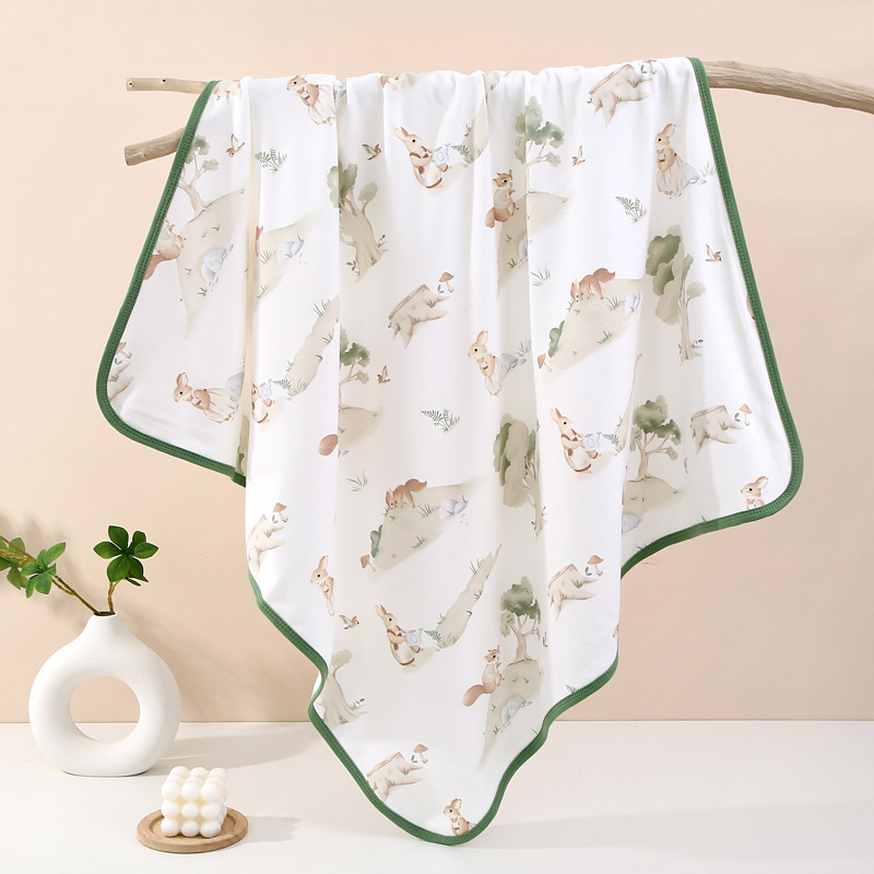 Deka za uvijanje novorođenčadi - 100% pamuk, mekana i prozračna, tanka - motiv životinja