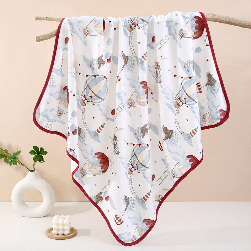 Deka za uvijanje novorođenčadi - 100% pamuk, mekana i prozračna, tanka - motiv životinja