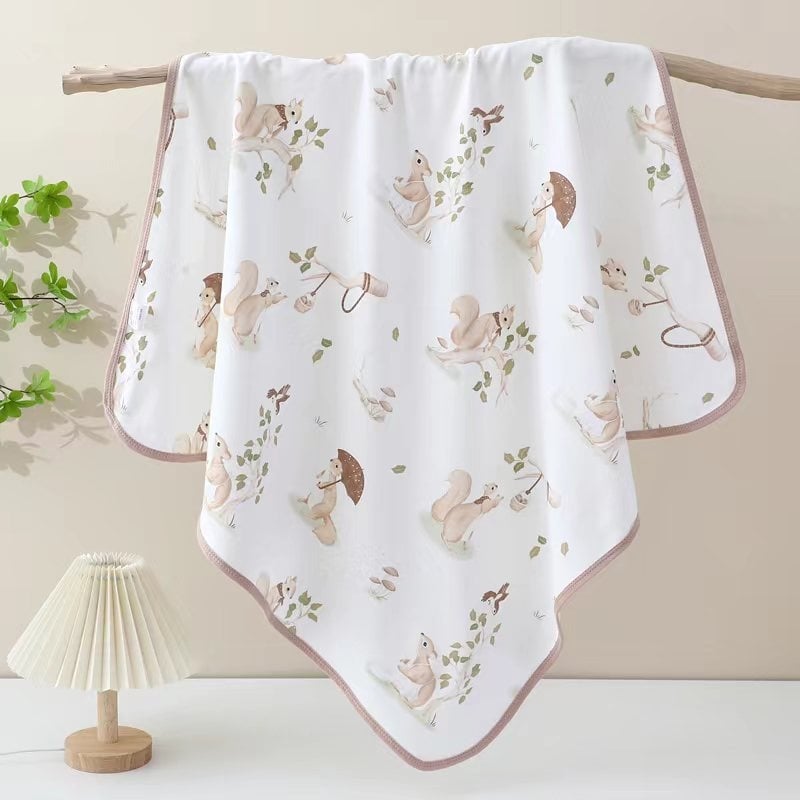 Deka za uvijanje novorođenčadi - 100% pamuk, mekana i prozračna, tanka - motiv životinja