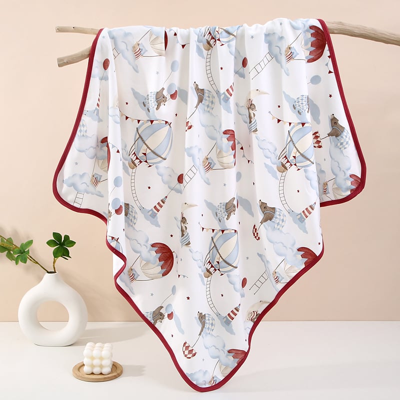 Deka za uvijanje novorođenčadi - 100% pamuk, mekana i prozračna, tanka - motiv životinja