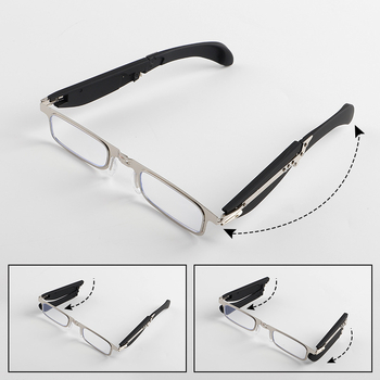 Szemüveg olvasáshoz, PC lencsékkel, anti-kék fény és anti-radiáció, teljes keret – fém/PC, négyzetes forma