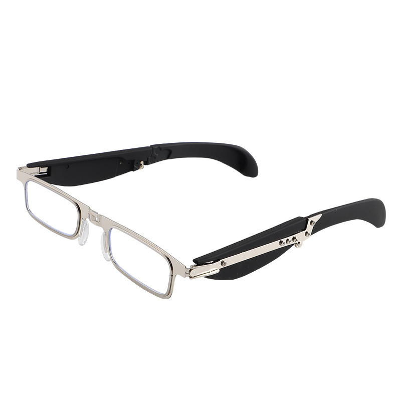 Szemüveg olvasáshoz, PC lencsékkel, anti-kék fény és anti-radiáció, teljes keret – fém/PC, négyzetes forma