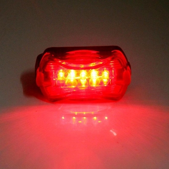 5 LED-es kerékpár hátsó lámpa, villogó üzemmóddal éjszakai tekeréshez MTB-hez; feldolgozás testreszabható és licencelhető magáncímke