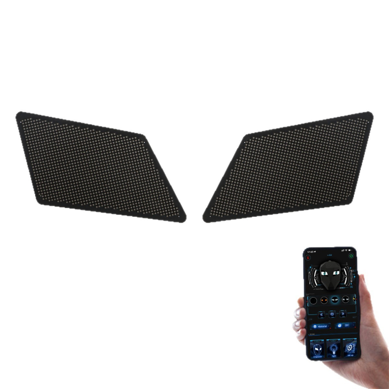 LED automobilska svjetla Eye Screen Diamond-Shaped Demon Eye, 12V, dinamički DIY editable
