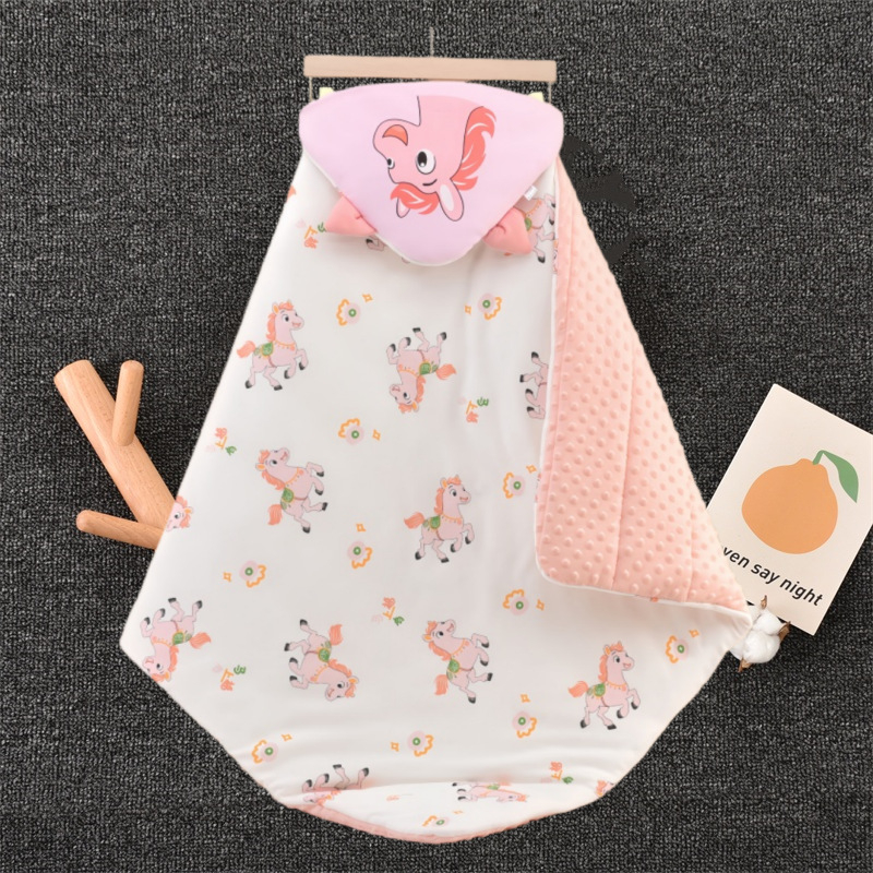 Бебешко одеяло за новородени, пълнеж полиестерно влакно, плат от 100% памук