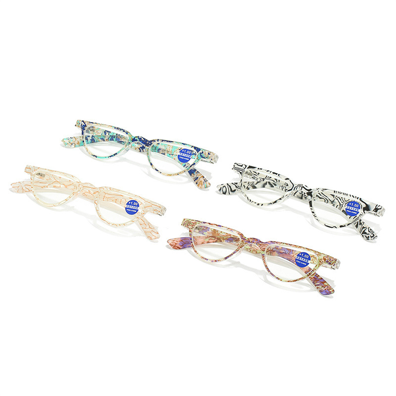 Női olvasószemüveg anti-kékfény, kis négyzet alakú keret dragon-főnix díszítéssel, AC lencsék, teljes keret PC keret, 2024 ősz kiadás