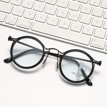 Aimada progresszív olvasó szemüveg fotokróm lencsékkel és kékfény védelemmel, kerek fém keret