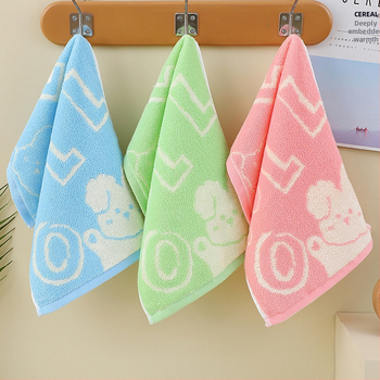 Dječji ručnik od bambusovih vlakana s jacquard zekom, cartoon dizajn, terry, mekan, 50–80 g