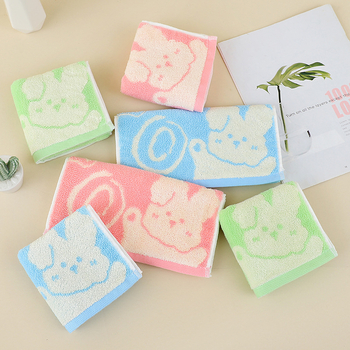 Dječji ručnik od bambusovih vlakana s jacquard zekom, cartoon dizajn, terry, mekan, 50–80 g