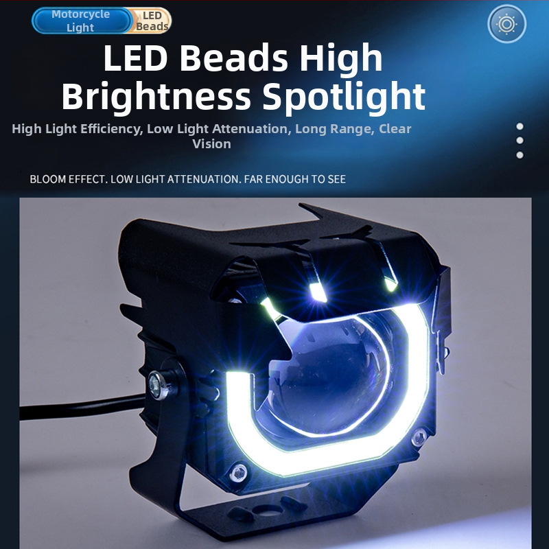 LED prednje svjetlo za električna vozila, 30W, 12-80V, IP67, 3000–6500 lm