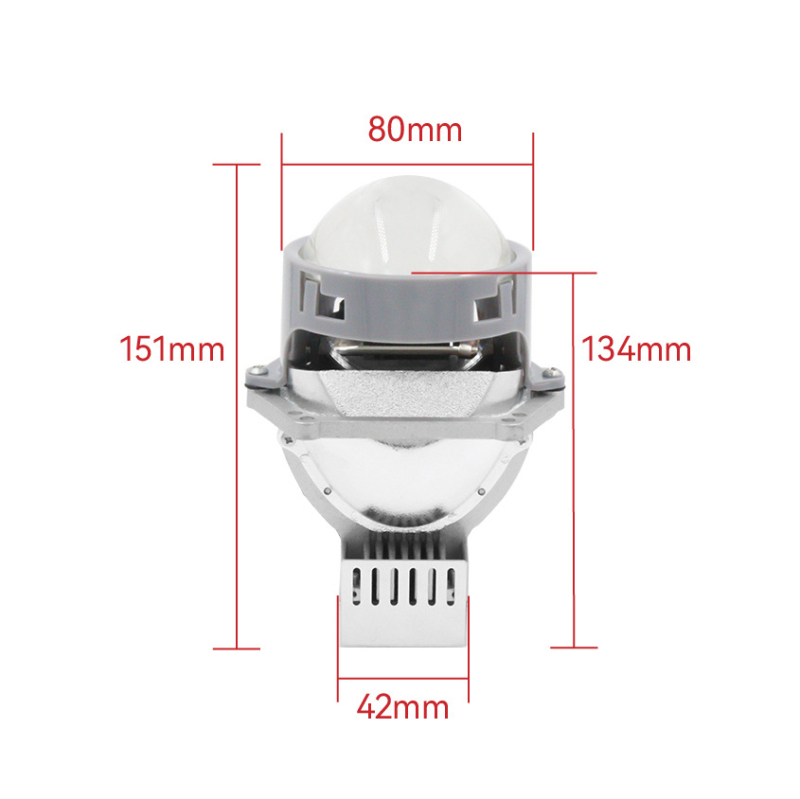 LED prednje svjetlo s dvostrukom lećom TS9s (75W, 12V, 12000lm, 30000h)