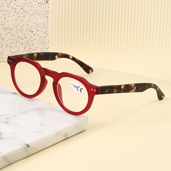 Очила за четене, кръгла пълна рамка, PC лещи, японски ретро стил, лято 2025