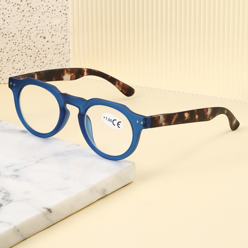 Очила за четене, кръгла пълна рамка, PC лещи, японски ретро стил, лято 2025