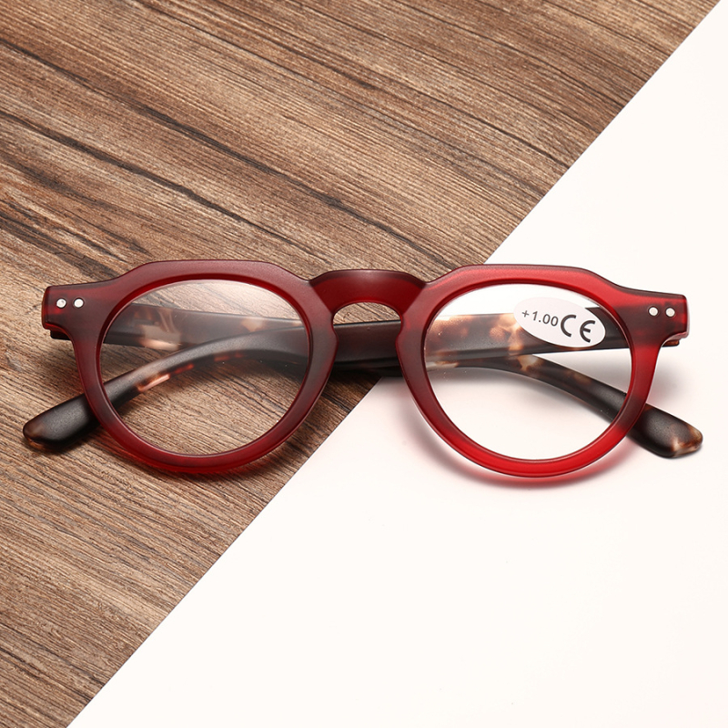 Очила за четене, кръгла пълна рамка, PC лещи, японски ретро стил, лято 2025