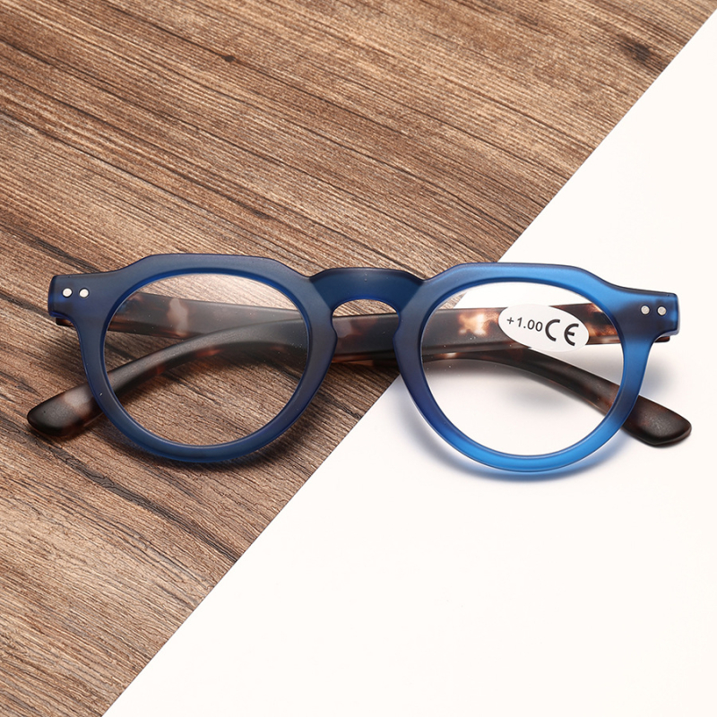 Очила за четене, кръгла пълна рамка, PC лещи, японски ретро стил, лято 2025